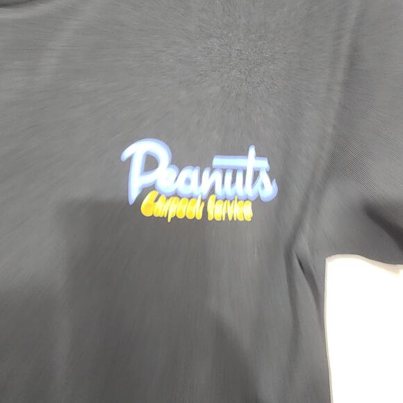 Snoopy ''Peanuts Carpool service'' men's black small shirt - Picture 5 of 7